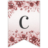 ほこりっぽいバラフローラバンティング国旗 バンティングフラッグ (第1の旗)