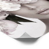 ほこりっぽいバラフローラファッションポートレート ポスター (角)