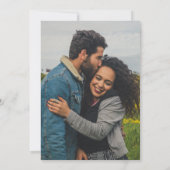 ほこりっぽいバラフローラフォト婚約パーティ 招待状 (裏面)