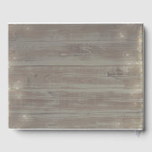 ほこりっぽいバラフローラメイスンジャー素朴カントリーウェディング ゲストブック (裏面)