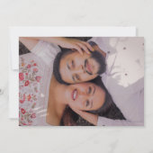 ほこりっぽいバラフローラユーカリ結婚プス セーブザデート (裏面)