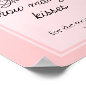 ほこりっぽいバラフローラ数キスブライダルシャワー ポスター (角)