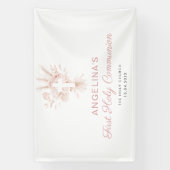 ほこりっぽいバラフローラ最初の聖餐式 横断幕 (縦)