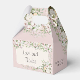 ほこりっぽいバラフローラ水彩 フェイバーボックス