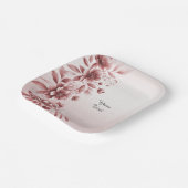 ほこりっぽいバラフローラ紙プレート ペーパープレート (傾斜あり)