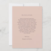 ほこりっぽいバラフローラ結婚のグリーナリー延期 セーブザデート (裏面)