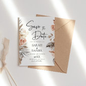 ほこりっぽいバラフローラ結婚リース セーブザデート