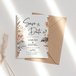 ほこりっぽいバラフローラ結婚リース セーブザデート