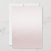 ほこりっぽいバラフローラ結婚式招待状 招待状 (裏面)