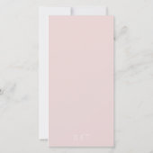 ほこりっぽいバラフローラ結婚水の色 サンキューカード (裏面)