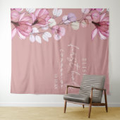 ほこりっぽいバラフローラ聖体拝領写真の背景 タペストリー (インサイチュ(横))