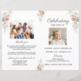 ほこりっぽいバラフローラ葬儀サービス写真プログラム