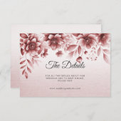 ほこりっぽいバラフローラ詳細エンクロージャカード エンクロージャーカード (正面/裏面)