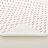 ほこりっぽいバラベビーガールネームシンプルパターン シェルパブランケット (3/4)