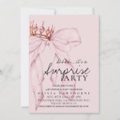 ほこりっぽいバラボウサプライズバースデーパーティー 招待状 (正面)