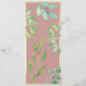 ほこりっぽいバラボタ結婚ニカルのディナーメニュー メニュー (裏面)