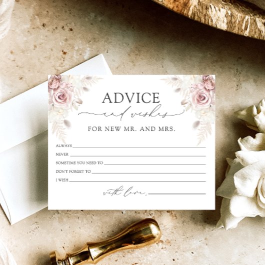 ほこりっぽいバラボホアドバイスとウィッシュズカード