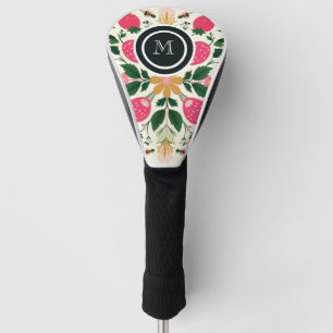 ほこりっぽいバラボホフローラウォーターカラーカスタム ゴルフヘッドカバー