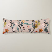 ほこりっぽいバラボホフローラウォーターカラーカスタム ボディピロー (正面)