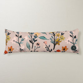 ほこりっぽいバラボホフローラウォーターカラーカスタム ボディピロー