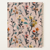 ほこりっぽいバラボホフローラ水の色カスタム原色 プランナー手帳 (裏面)