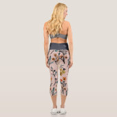 ほこりっぽいバラボホフローラ水の色 カプリレギンス (裏面)