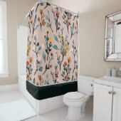 ほこりっぽいバラボホフローラ水の色 シャワーカーテン (インサイチュ)