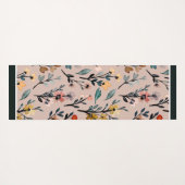 ほこりっぽいバラボホフローラ水の色 ヨガマット (裏面(横))