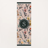 ほこりっぽいバラボホフローラ水の色 ヨガマット (正面)