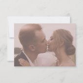 ほこりっぽいバラミニマルエレガントリストハンドプレスフローラ サンキューカード (裏面)