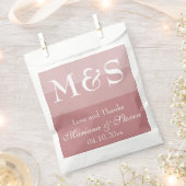 ほこりっぽいバラモダンスクリプト優先バッグ フェイバーバッグ (クリップ留めされた状態)