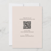 ほこりっぽいバラモダンフローラ結婚書道 セーブザデート (裏面)