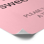 ほこりっぽいバラモダン愛は甘いブライダルシャワー ポスター (角)