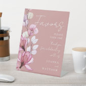 ほこりっぽいバラモダン透明フローラの恩恵 台座サイン (インサイチュ)