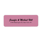 ほこりっぽいバラユニーククリエイティブスクリプトファミリ名 ラベル (正面)