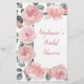 ほこりっぽいバラユーカリフローラブライダルシャワーゲーム (裏面)