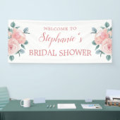 ほこりっぽいバラユーカリフローラブライダルシャワー 横断幕 (トレードショー)