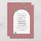 ほこりっぽいバラユーカリプトゥス結婚グリーンリーズアーチ (正面/裏面)