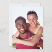 ほこりっぽいバラユーカリ緑結婚の写真 招待状 (裏面)