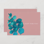 ほこりっぽいバラユーカリ葉スギフト証明書 (正面/裏面)