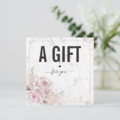 ほこりっぽいバラヴィンテージフローラロゴ美しいサロンメイクアップ (スタンド正面)