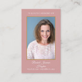 ほこりっぽいバラ写真葬儀記念祈りの言葉カード 名刺 (正面)