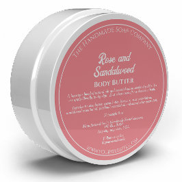 ほこりっぽいバラ化粧品瓶ラベルw成分 ラウンドシール