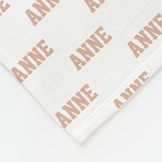 ほこりっぽいバラ名シンプルのパターン フリースブランケット (角)