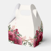 ほこりっぽいバラ幾何結婚フローラ フェイバーボックス (裏面サイド)