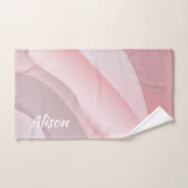 ほこりっぽいバラ抽象芸術名 バスタオルセット (ハンドタオル)