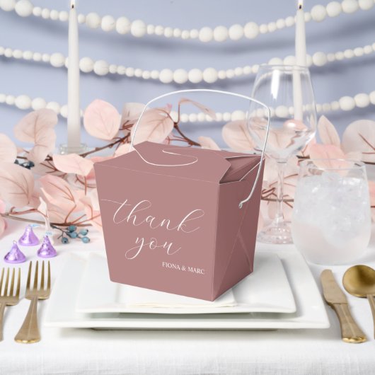 ほこりっぽいバラ書道エレガントな結婚式のお願い箱 フェイバーボックス (ウェディング)