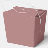 ほこりっぽいバラ書道エレガントな結婚式のお願い箱 フェイバーボックス (裏面)