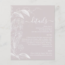 ほこりっぽいバラ植物性詳細エンクロージャカード