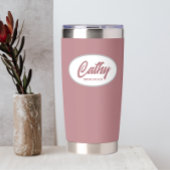ほこりっぽいバラ様式化結婚したブライドメイド 保温保冷タンブラー